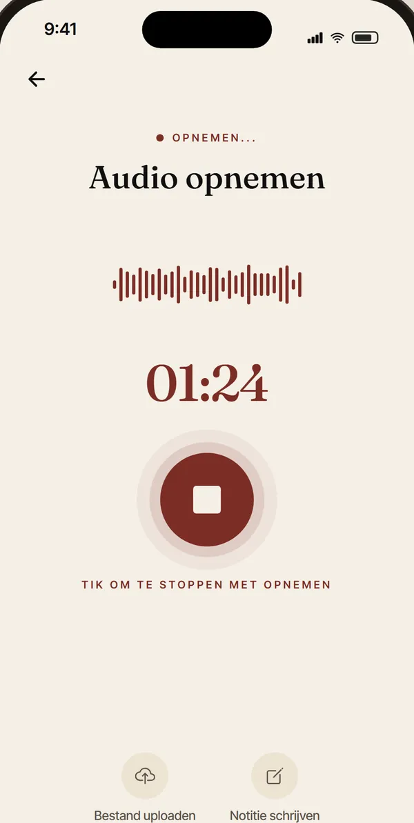 Een woord opnemen in Rhema+